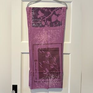 Blue Fish Scarf in Orchid